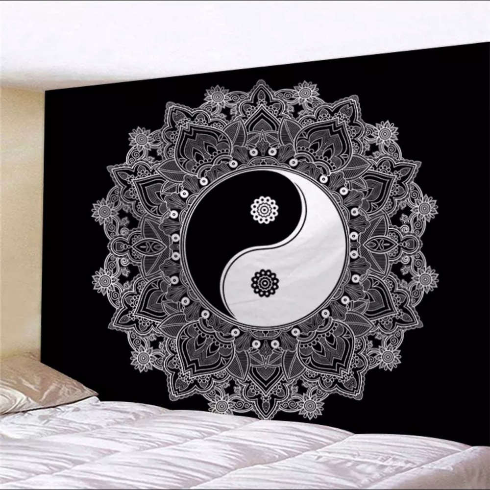 Ying Yang Tapestry Mandala Wall Hanging Decor